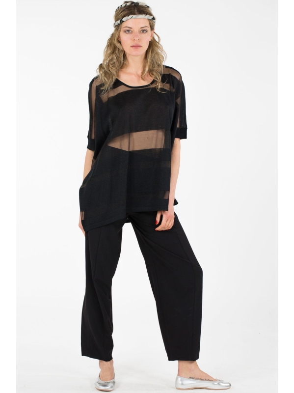 Maxi maglia rettangolo a righe