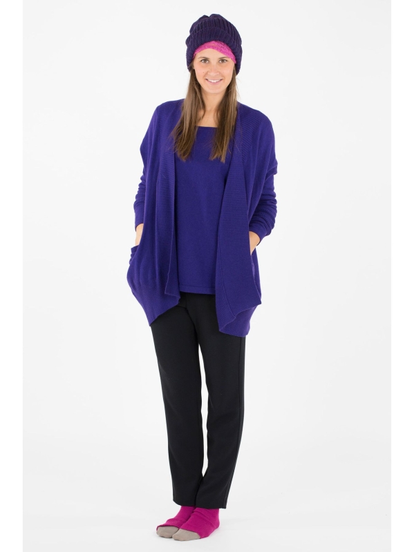 Maxi cardigan scollo a V