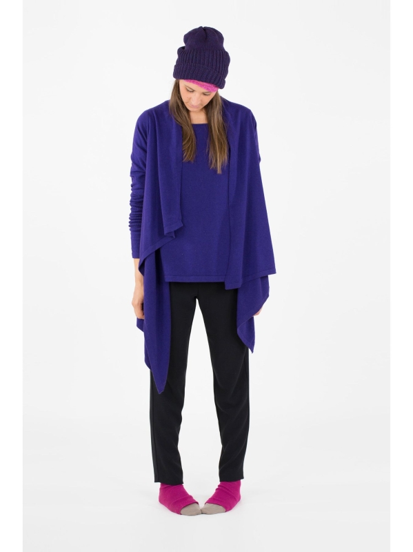 Cardigan fazzoletto con punte
