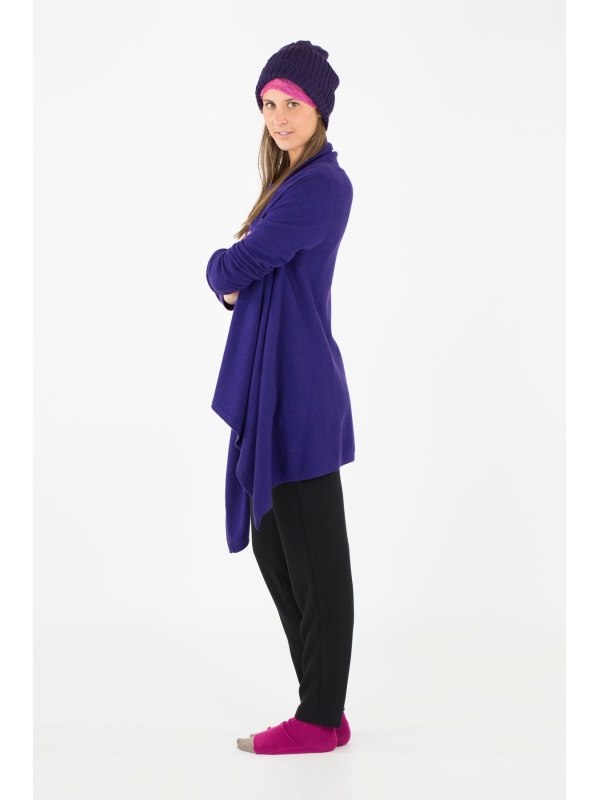 Cardigan fazzoletto con punte