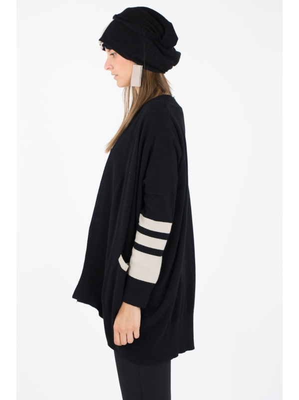Maxi cardigan scollo a V