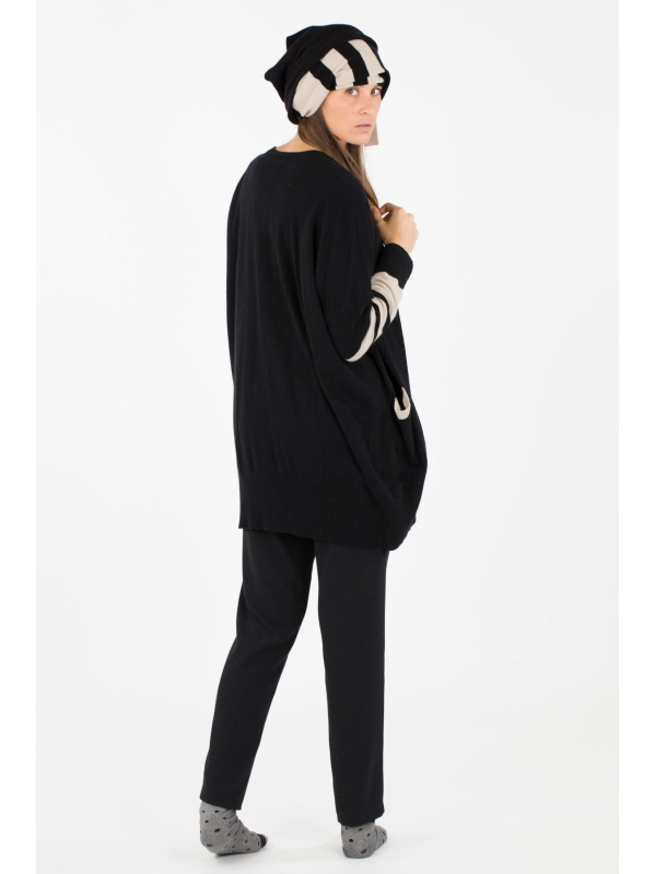 Maxi cardigan scollo a V