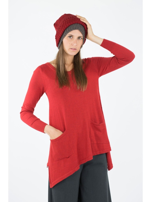 Maglia svasata con punte