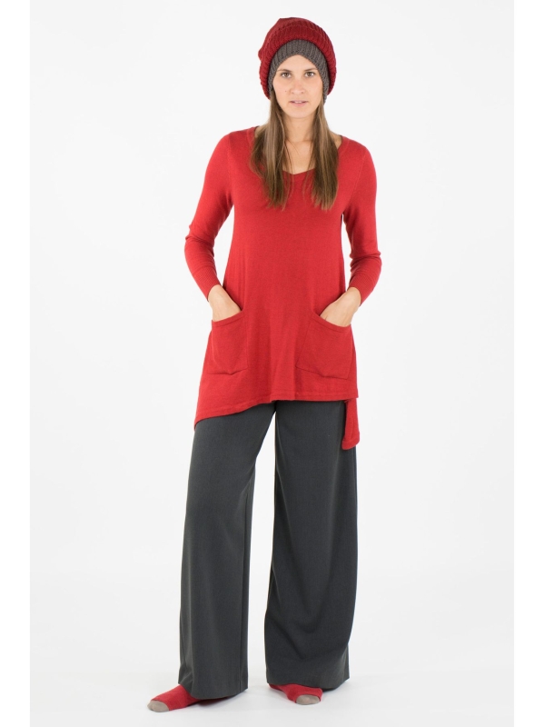 Maglia svasata con punte