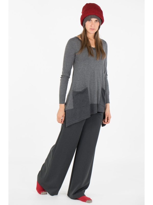 Maglia svasata con punte