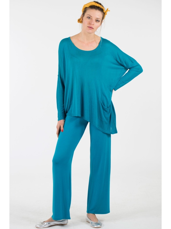 Maxi maglia asimmetrica