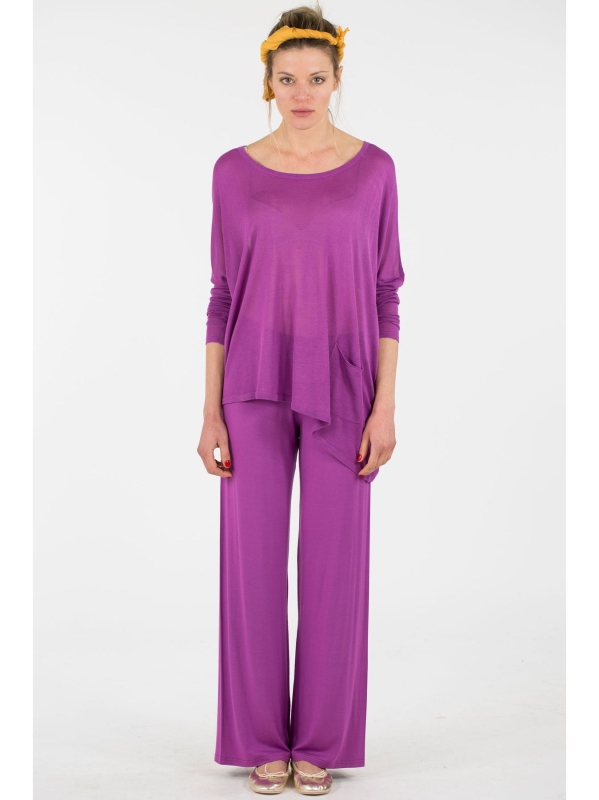 Maxi maglia asimmetrica