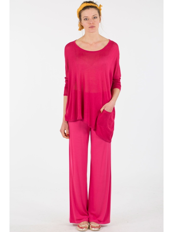 Maxi maglia asimmetrica