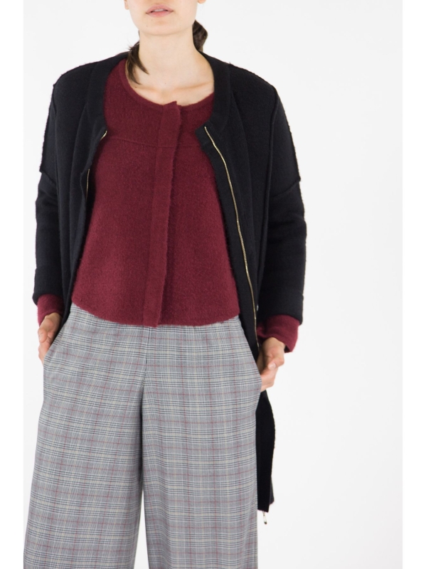 Cardigan lungo in maglia