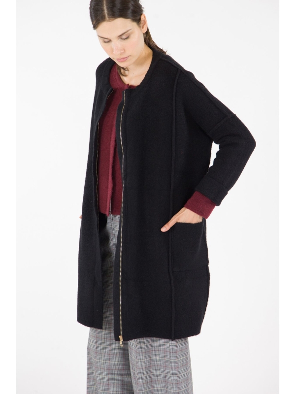 Cardigan lungo in maglia