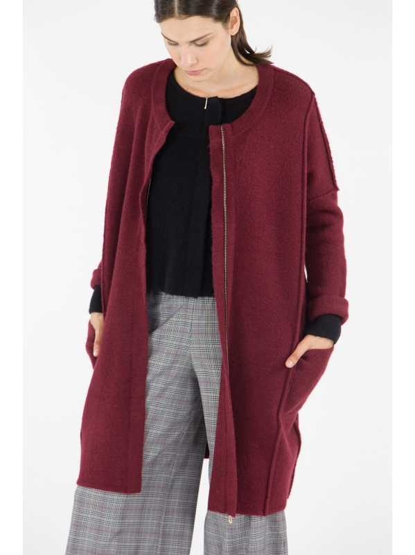 Cardigan lungo in maglia