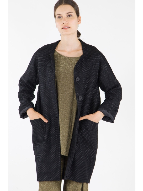 Cappotto effetto lucido opaco