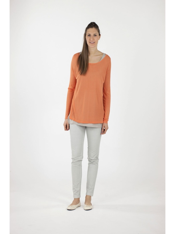 Maglia scollo stondato
