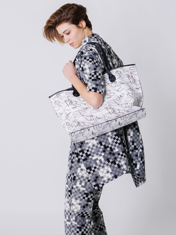 Giacca in jacquard mosaico