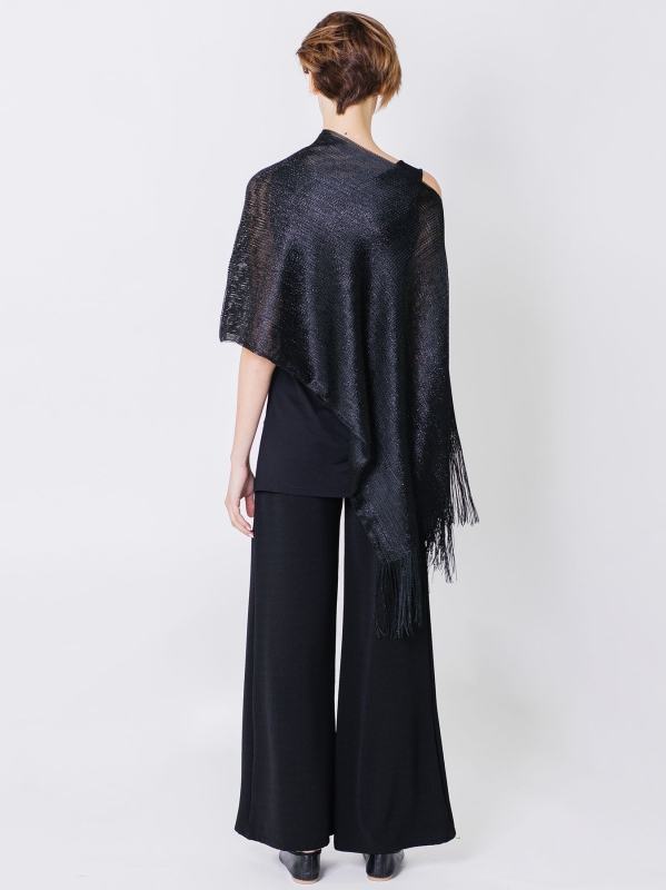 Poncho in lurex