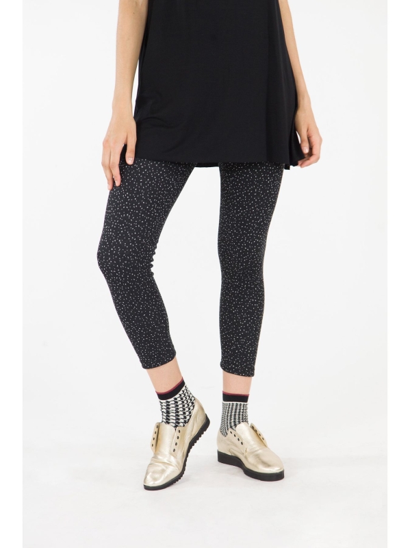 Leggings con fantasia puntinata