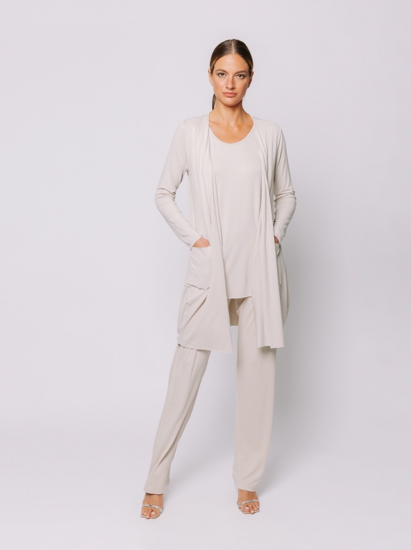 Lange Strickjacke