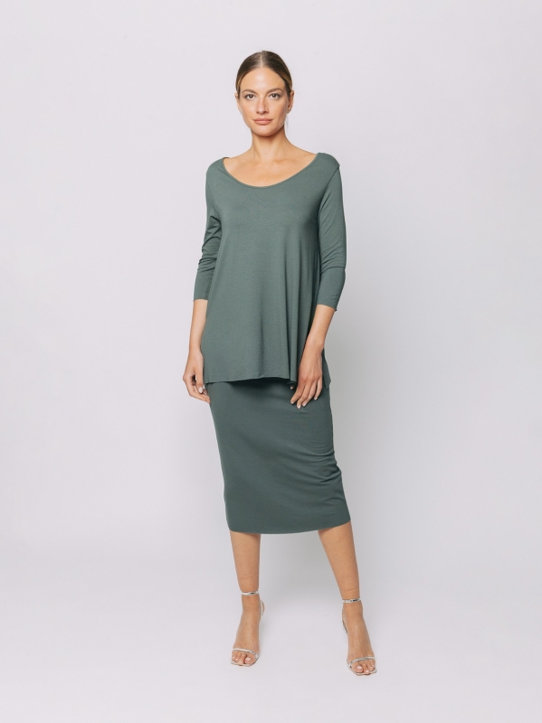 Boxy t-shirt lunga #Essential