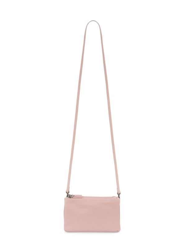 Borsa in pelle con tre zip