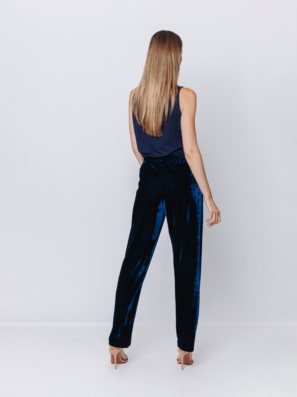 Soft velvet trousers