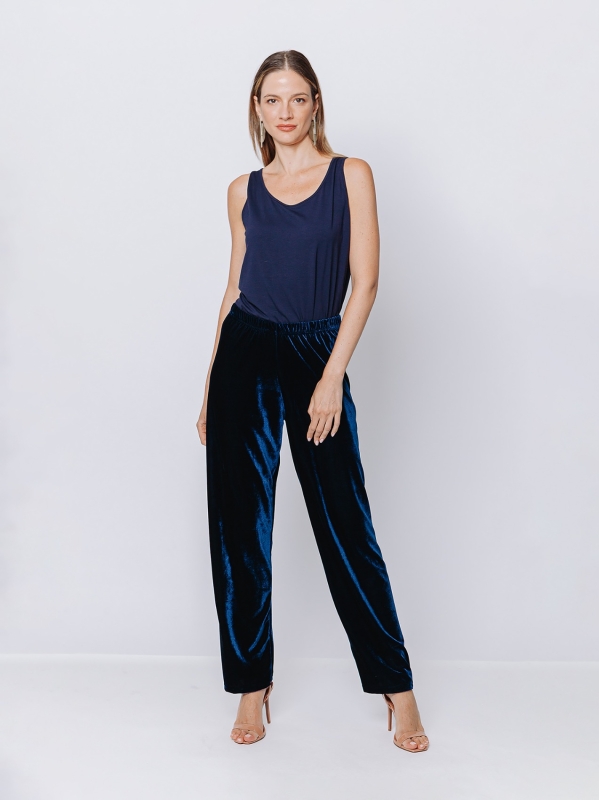 Soft velvet trousers