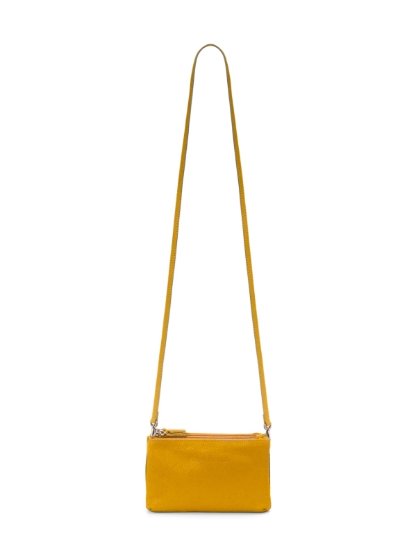Borsa in pelle con tre zip