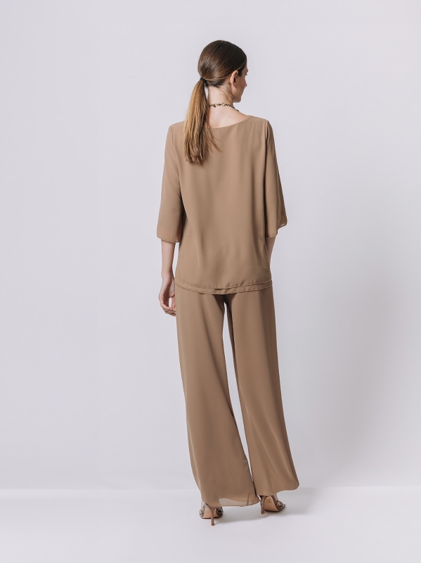 Doppellagige Chiffonbluse