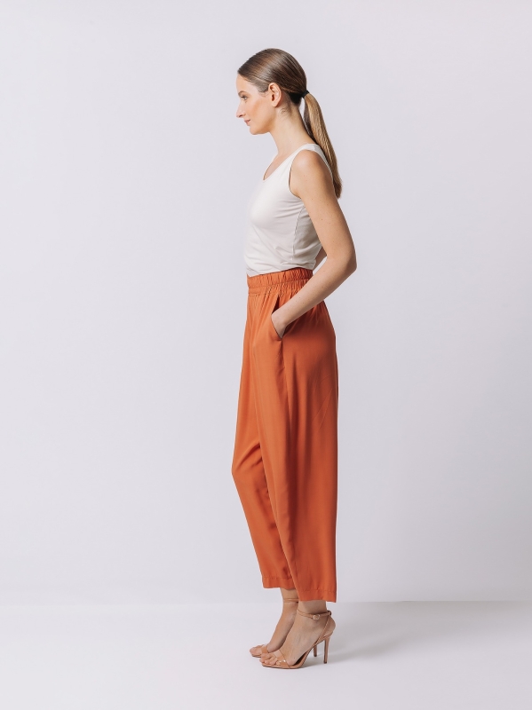 Viscose gaucho trousers