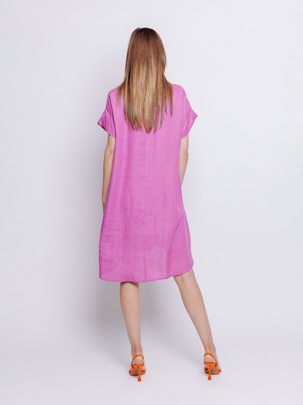 Mini dress in lino