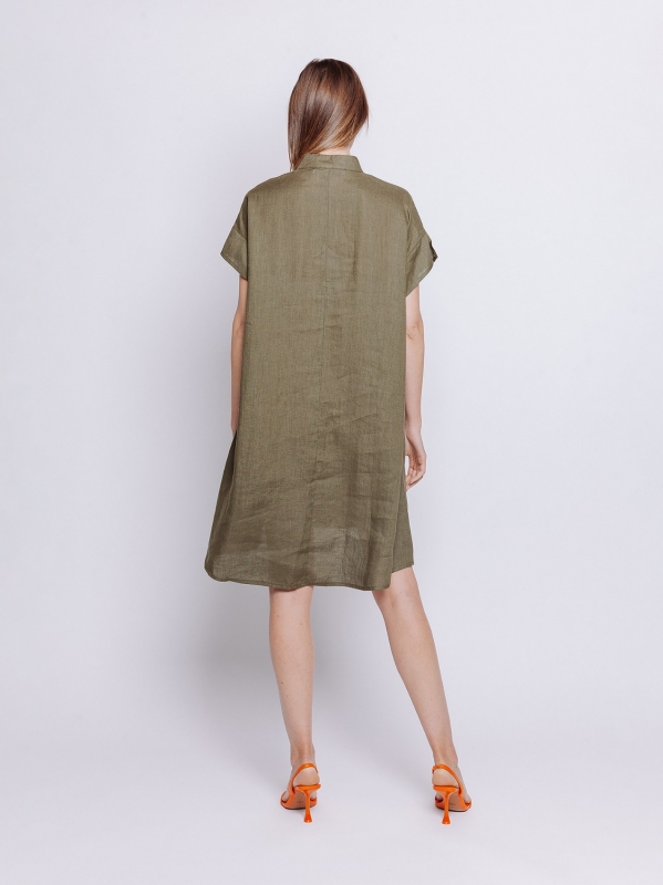Mini dress in lino
