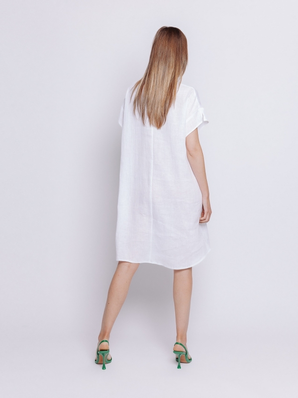Mini dress in lino