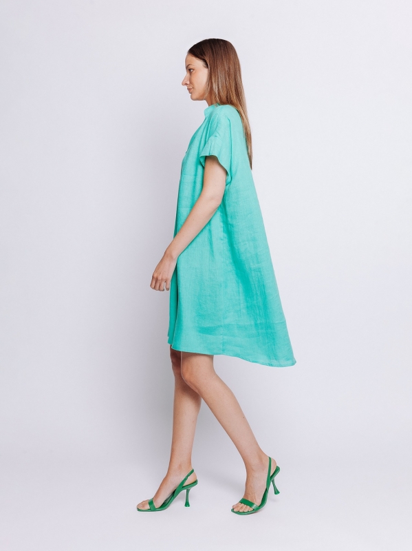 Mini dress in lino