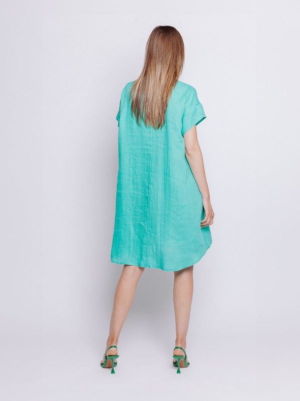 Mini dress in lino