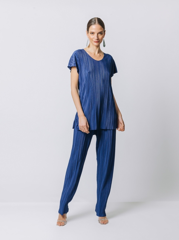 Pleated t-shirt