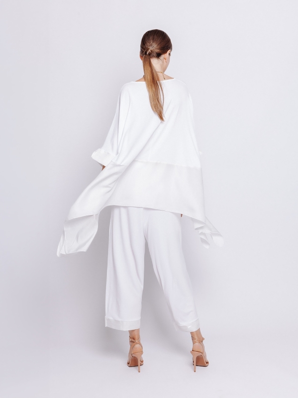 Bimaterial over size t-shirt