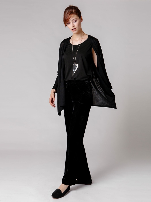 Maxi cardigan rigato