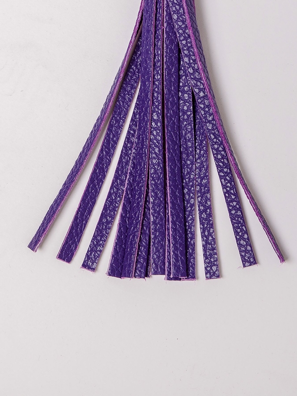 CHARM CON FRANGE IN PELLE E DETTAGLI SIVLER