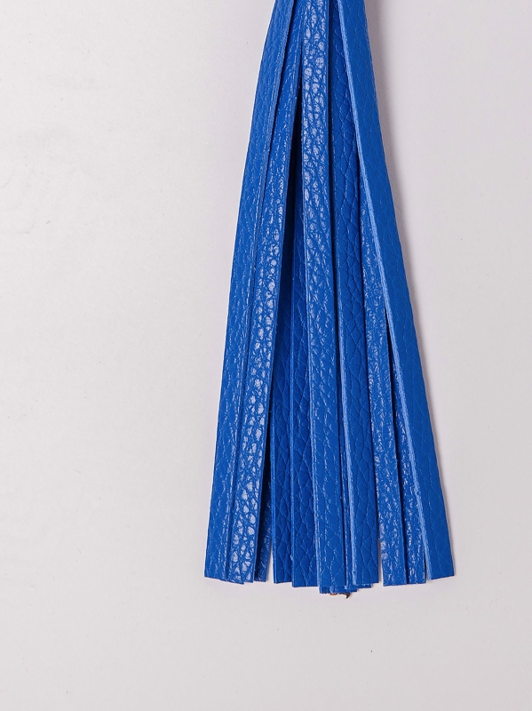 Charm con frange in pelle e dettagli sivler