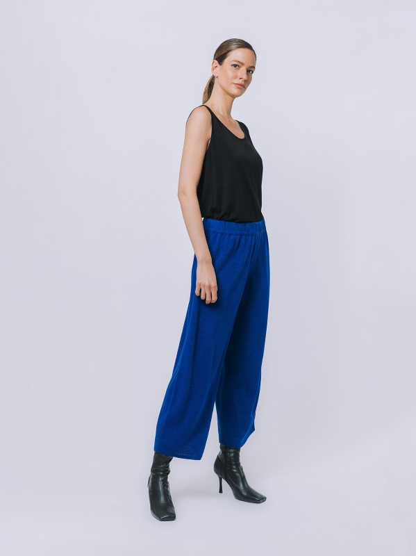 Pantaloni gaucho in maglia