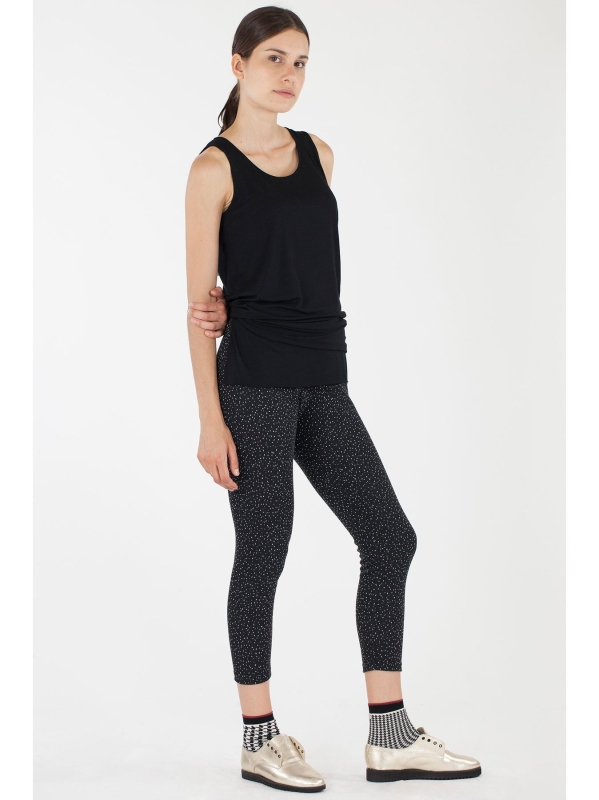 Leggings con fantasia puntinata