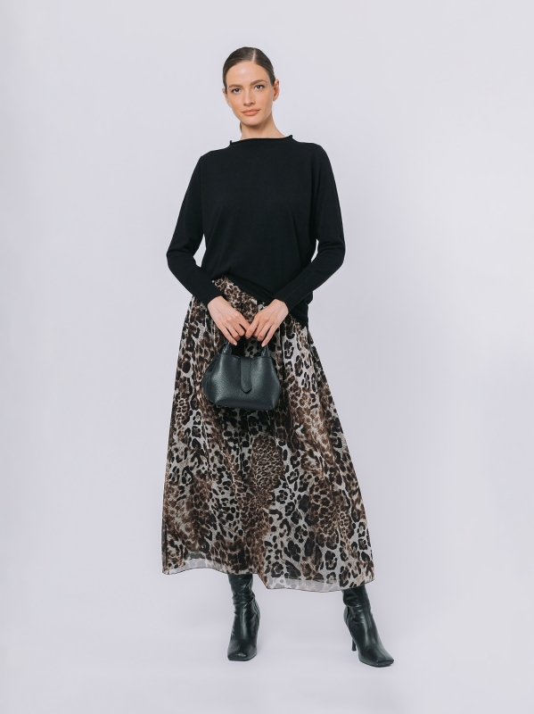 Maglia con collo a cratere