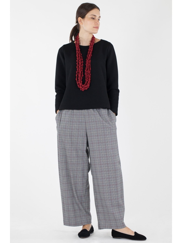 Cardigan corto in maglia con zip
