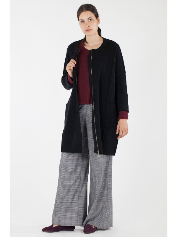 Cardigan lungo in maglia