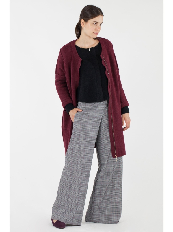 Cardigan lungo in maglia