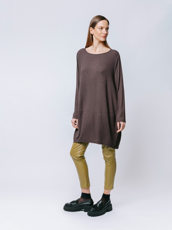 Maxi t-shirt in jersey di viscosa