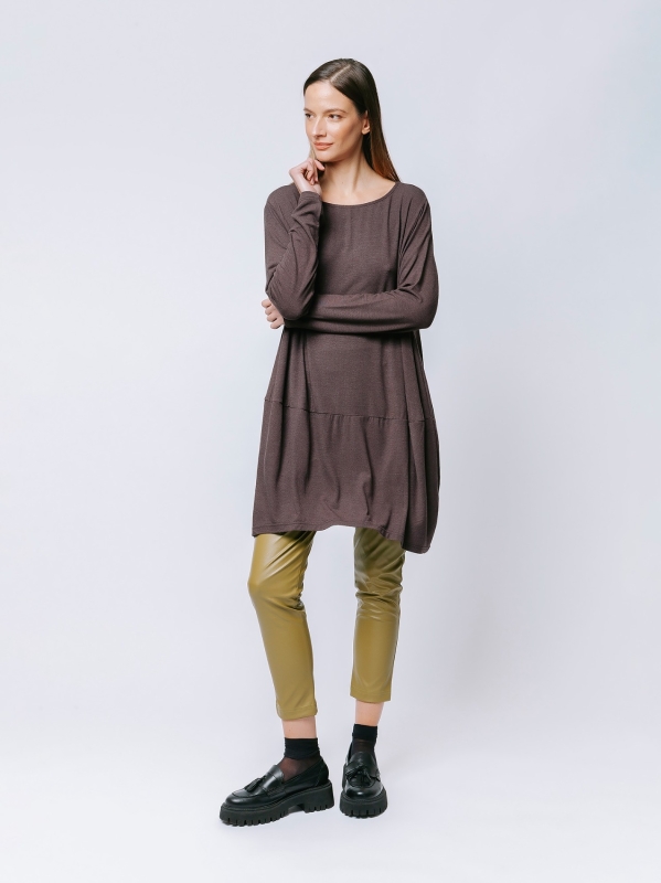 Maxi t-shirt in jersey di viscosa