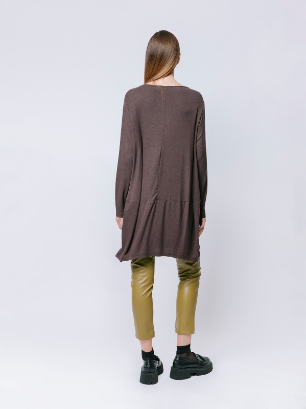 Maxi t-shirt in jersey di viscosa