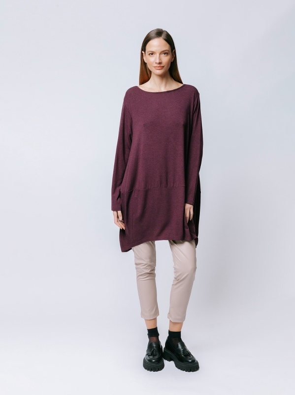 Maxi t-shirt in jersey di viscosa