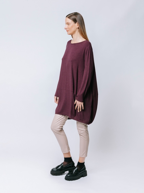 Maxi t-shirt in jersey di viscosa