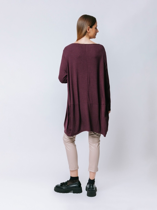 Maxi t-shirt in jersey di viscosa